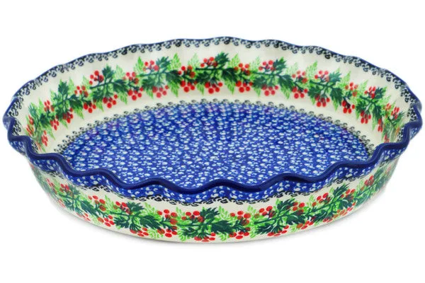 10" Fluted Pie Dish - Blooming Rowan