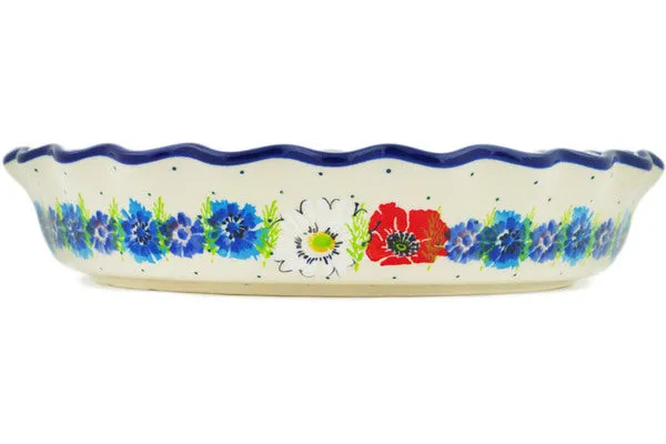 10" Fluted Pie Dish - Polish Country