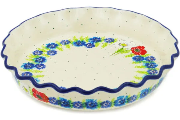 10" Fluted Pie Dish - Polish Country