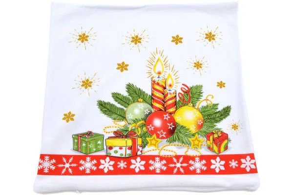 15" Pillow Case Set of 2 - Twinkling Holiday Radiance Red