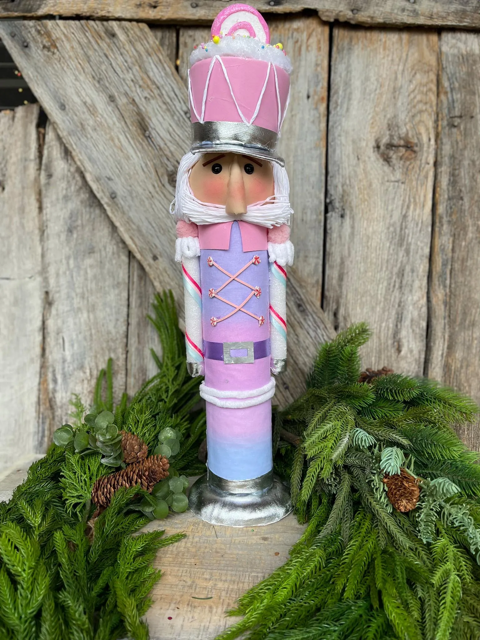 22" Pink Lavender Nutcracker, Sweet Shop Nutcracker