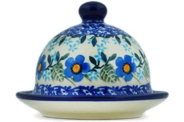 4" Butter Dish - Blue Joy