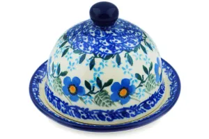 4" Butter Dish - Blue Joy