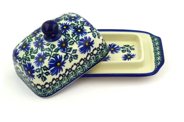 6" Butter Dish - Blue Chicory