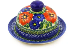 6" Butter Dish - Red Star