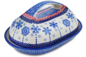 7" Butter Dish - Winter Sights