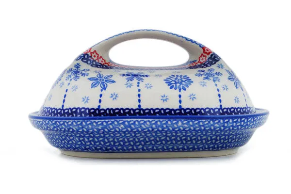 7" Butter Dish - Winter Sights