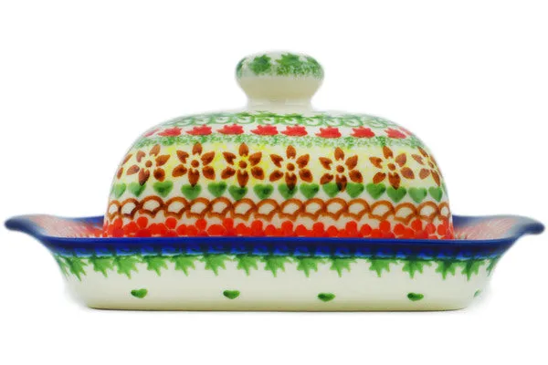 8" Butter Dish - Cheerful Fall