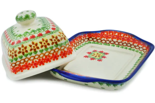 8" Butter Dish - Cheerful Fall