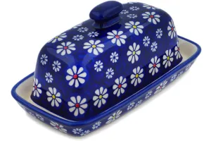 8" Butter Dish - Daisy Jazz