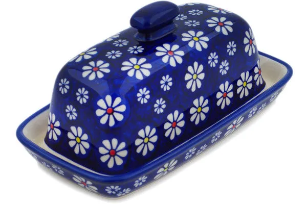 8" Butter Dish - Daisy Jazz