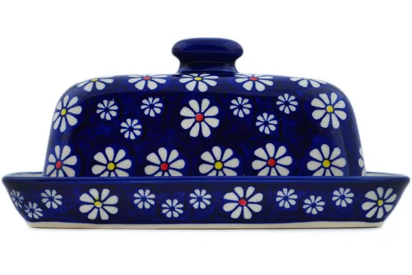 8" Butter Dish - Daisy Jazz