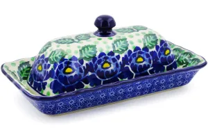 9" Butter Dish - Blue Bliss