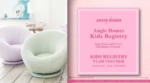 Angie Homes Kids Registry Gift Voucher for Kids Luxury Pouf Chair