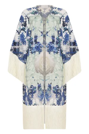 ATHENA PROCOPIOU Cracked Ice Fringe Kimono