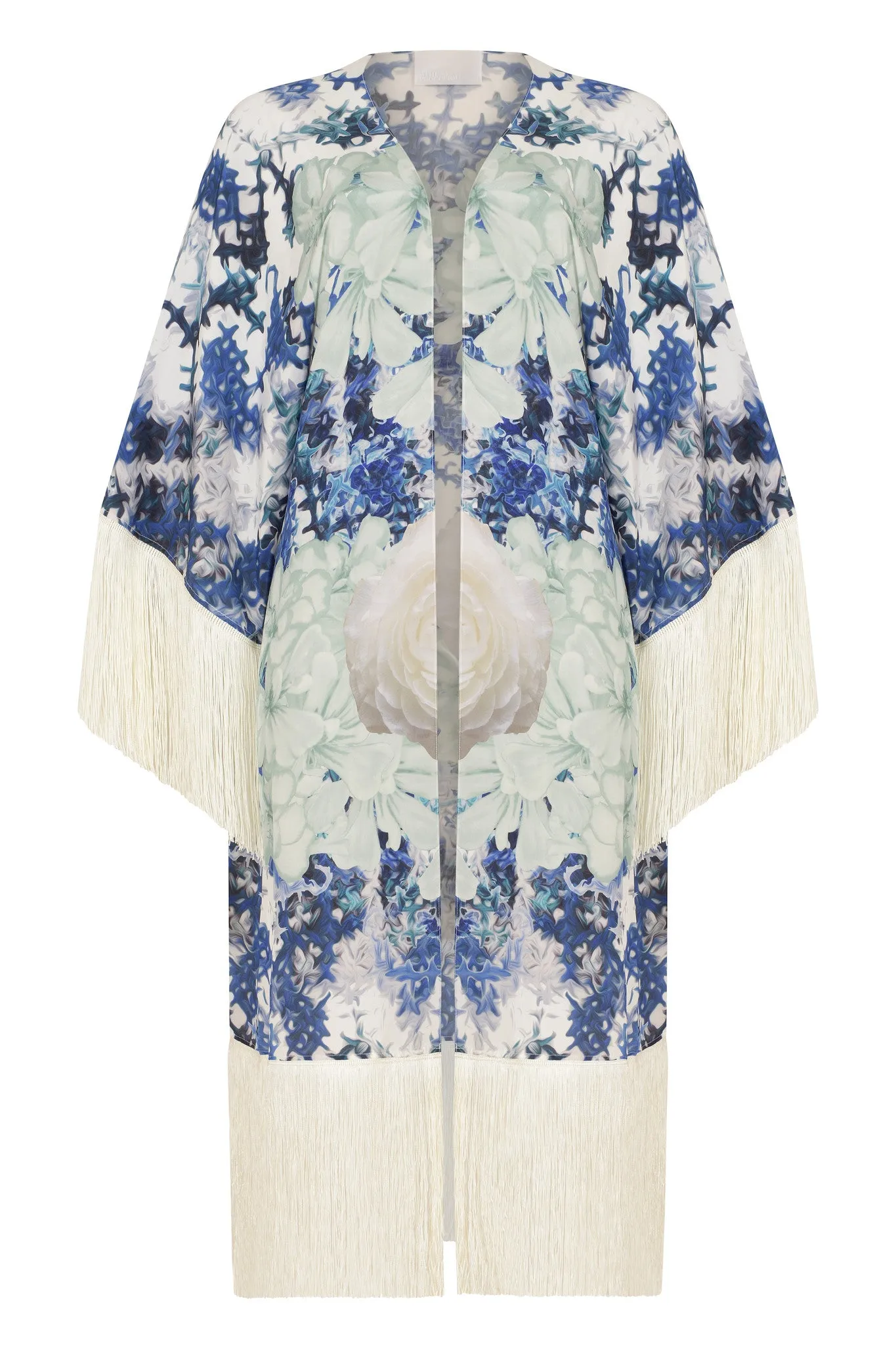 ATHENA PROCOPIOU Cracked Ice Fringe Kimono