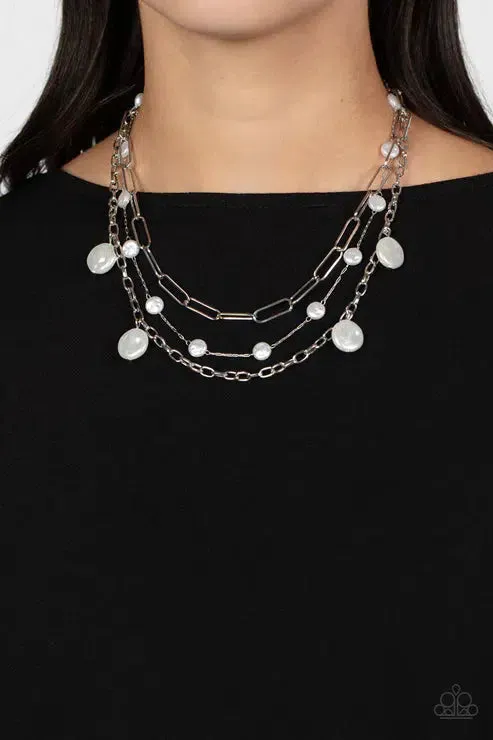 Blissful Ballad White Necklace - Paparazzi Accessories