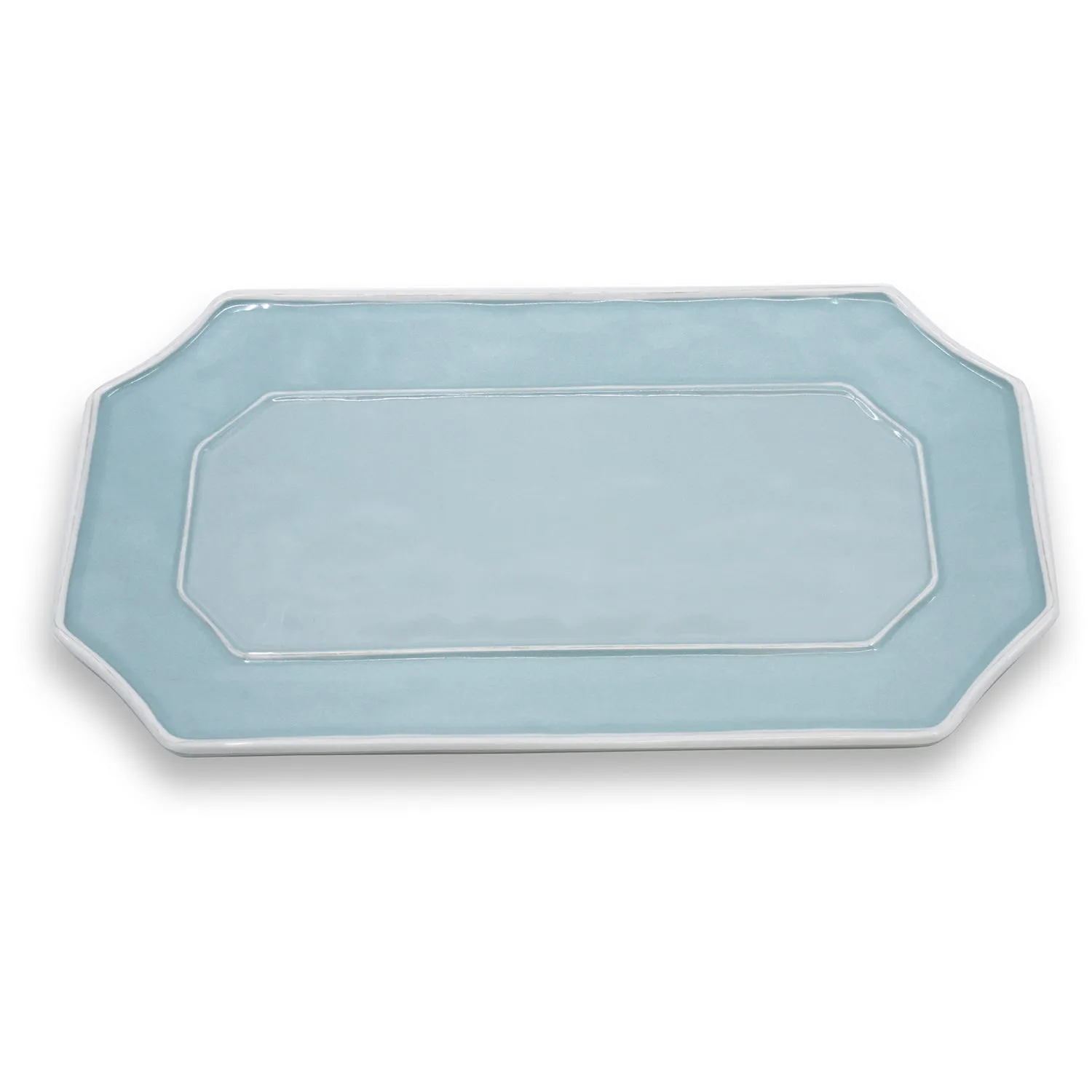 BLUE LONG RECT TRAY - VIDA CHARLESTON