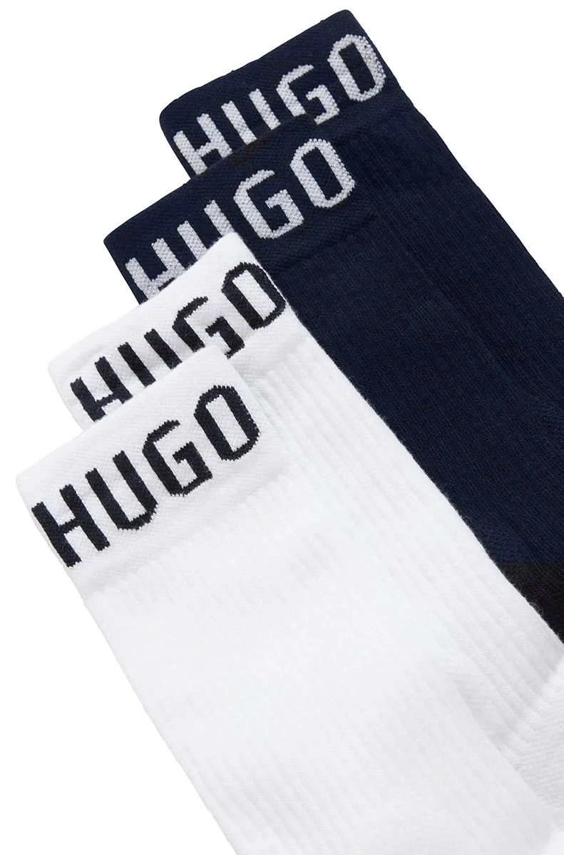 BOSS 2P RS Sport Col Sock in White & Navy