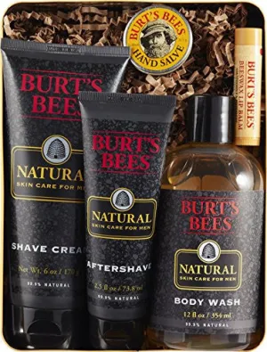 BURT'S BEES MEN'S GIFT SET, 5 PRODUCTS IN GIFTABLE TIN