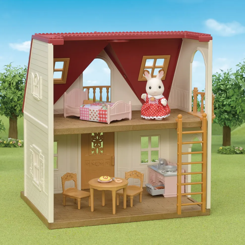 Calico Critters Red Roof Cozy Cottage Starter Home