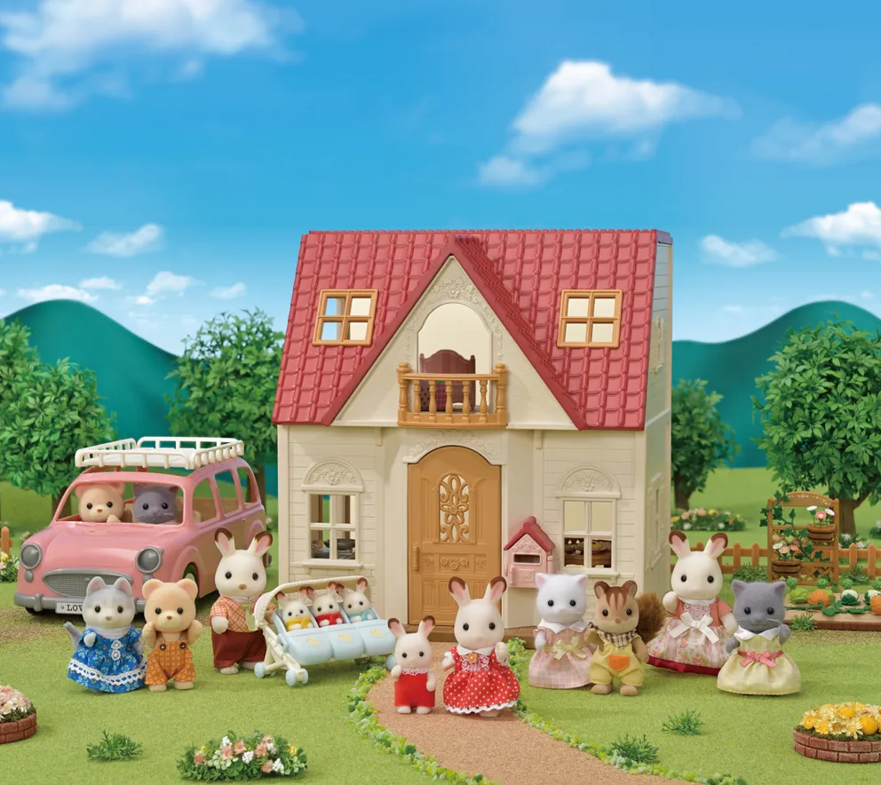 Calico Critters Red Roof Cozy Cottage Starter Home