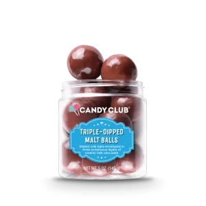 Candy - Club Triple-Dipped Malt Balls