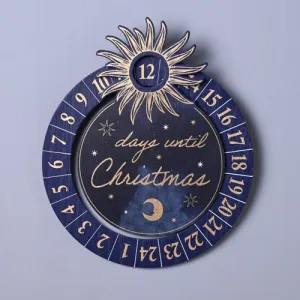 Celestial Christmas Countdown Plaque