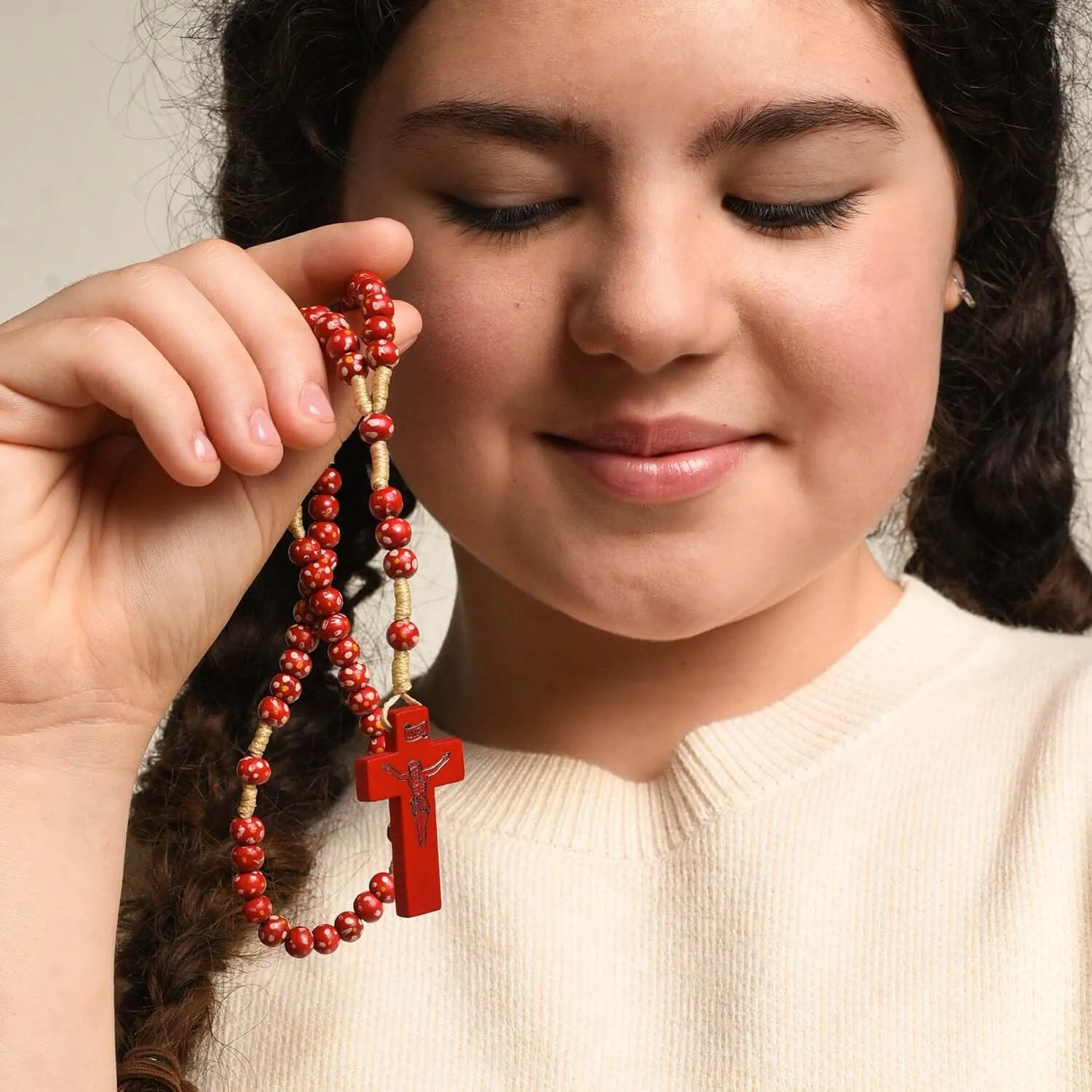 CHILDREN’S ROSARY - RED WOOD