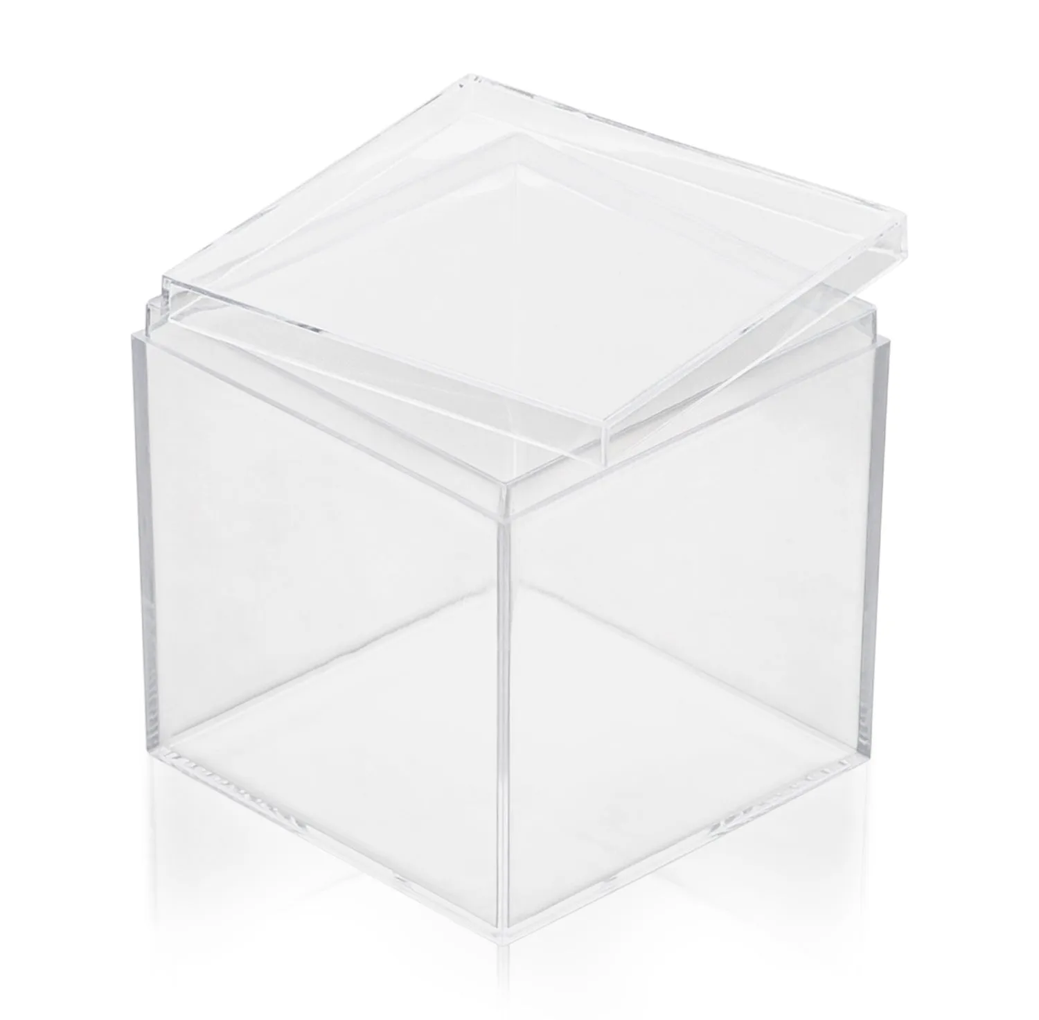 Clear Acrylic Boxes 3x3x3 8 Pack