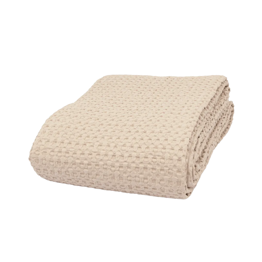 Cotton Bed Cover | Beige