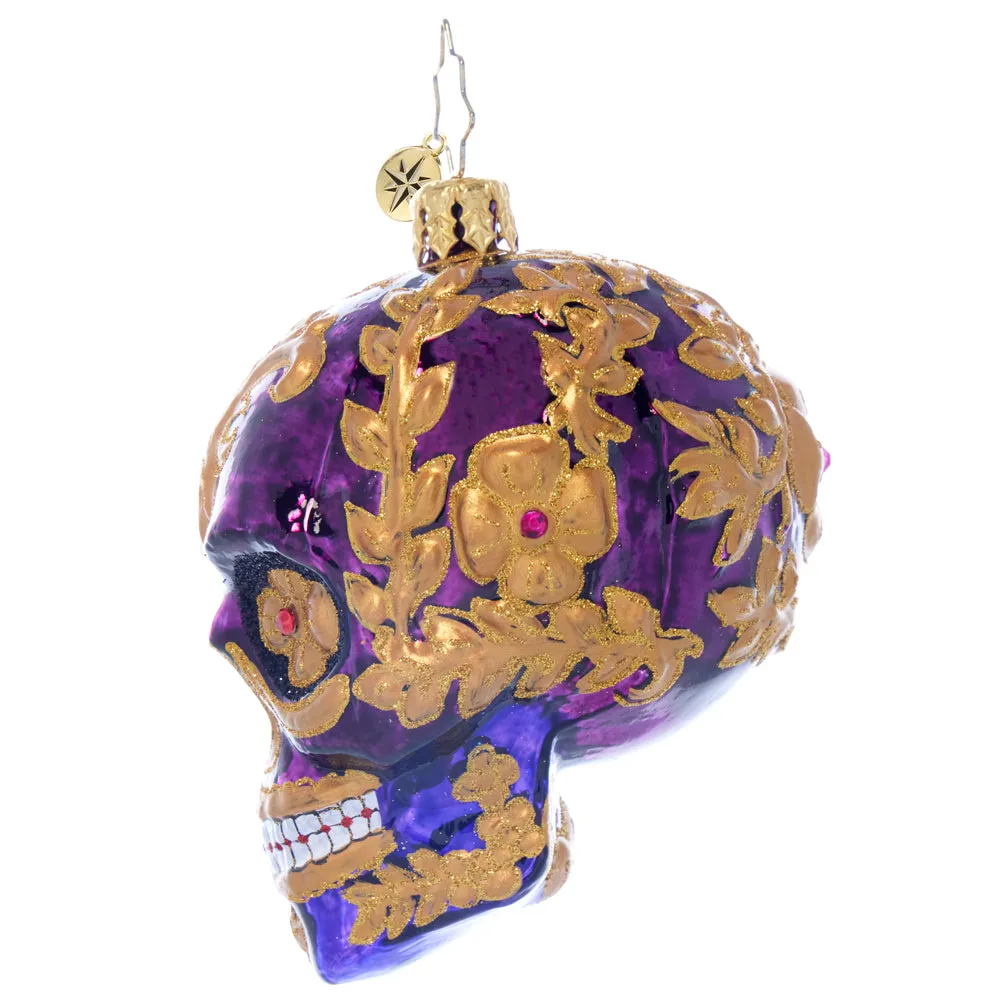 CR, FESTIVE FILIGREE CALAVERA, GEM, 1021746, Radko