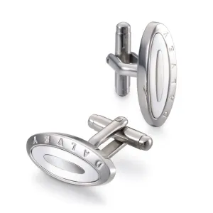 Dalvey ECLIPSE CUFFLINKS White Onyx