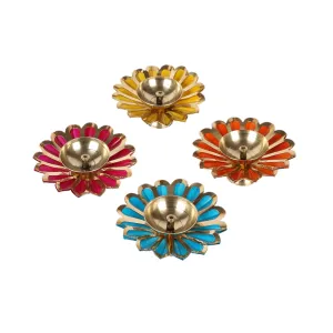 Decorative flower Brass Dia (Set of 4)