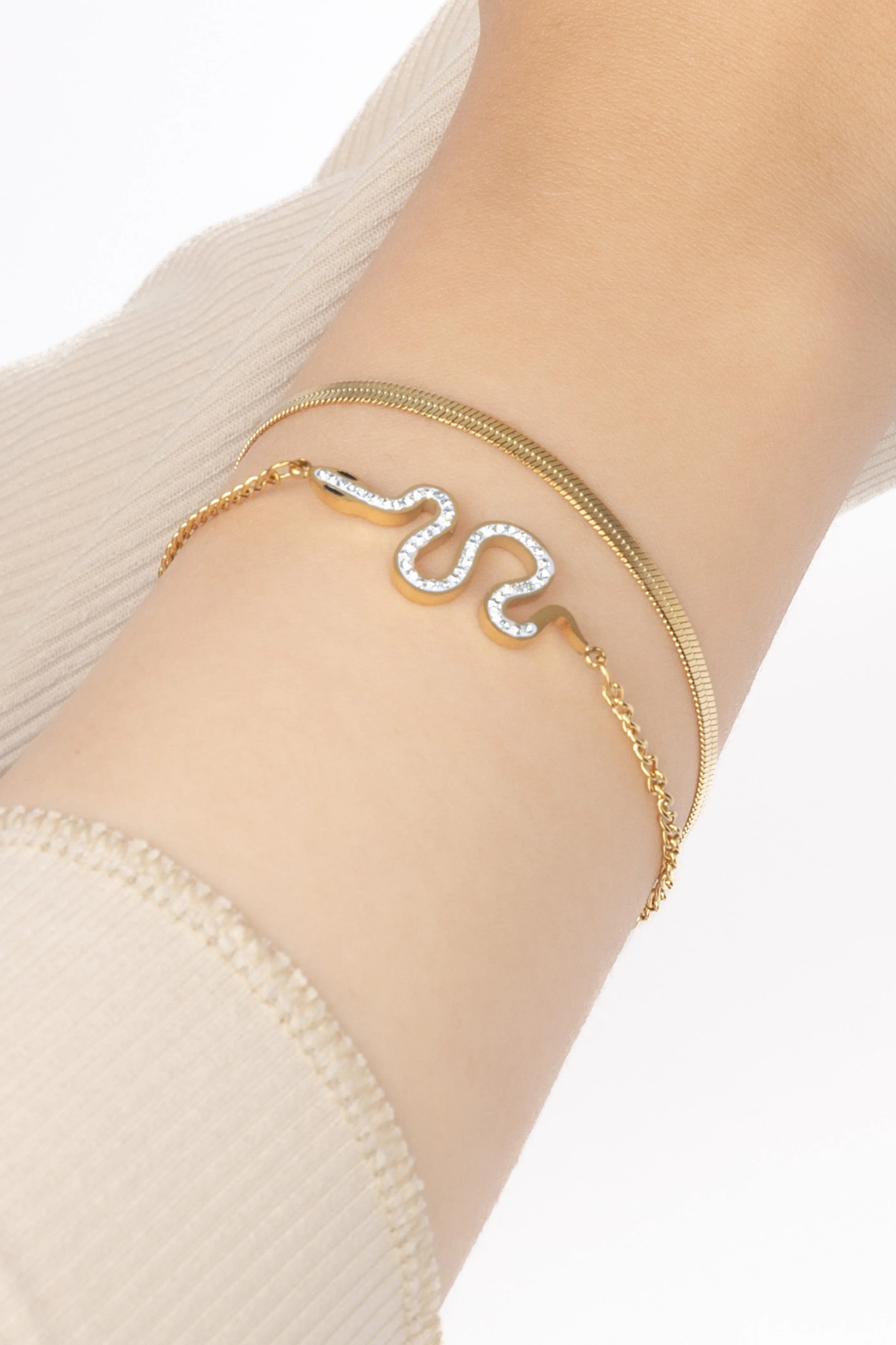 Double Layers Snake Bracelet