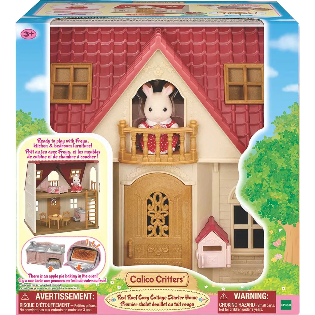 Epoch Calico Critters Red Roof Cozy Cottage Starter House