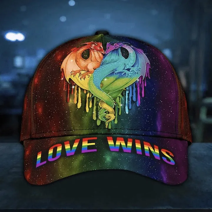 Eternal Love Lgbt Printing Baseball Cap Hat, Lesbian Pride Accessories, Gay Pride Accessories