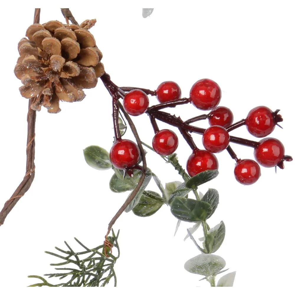 Everlands 125cm Garland with Berries & Leaves