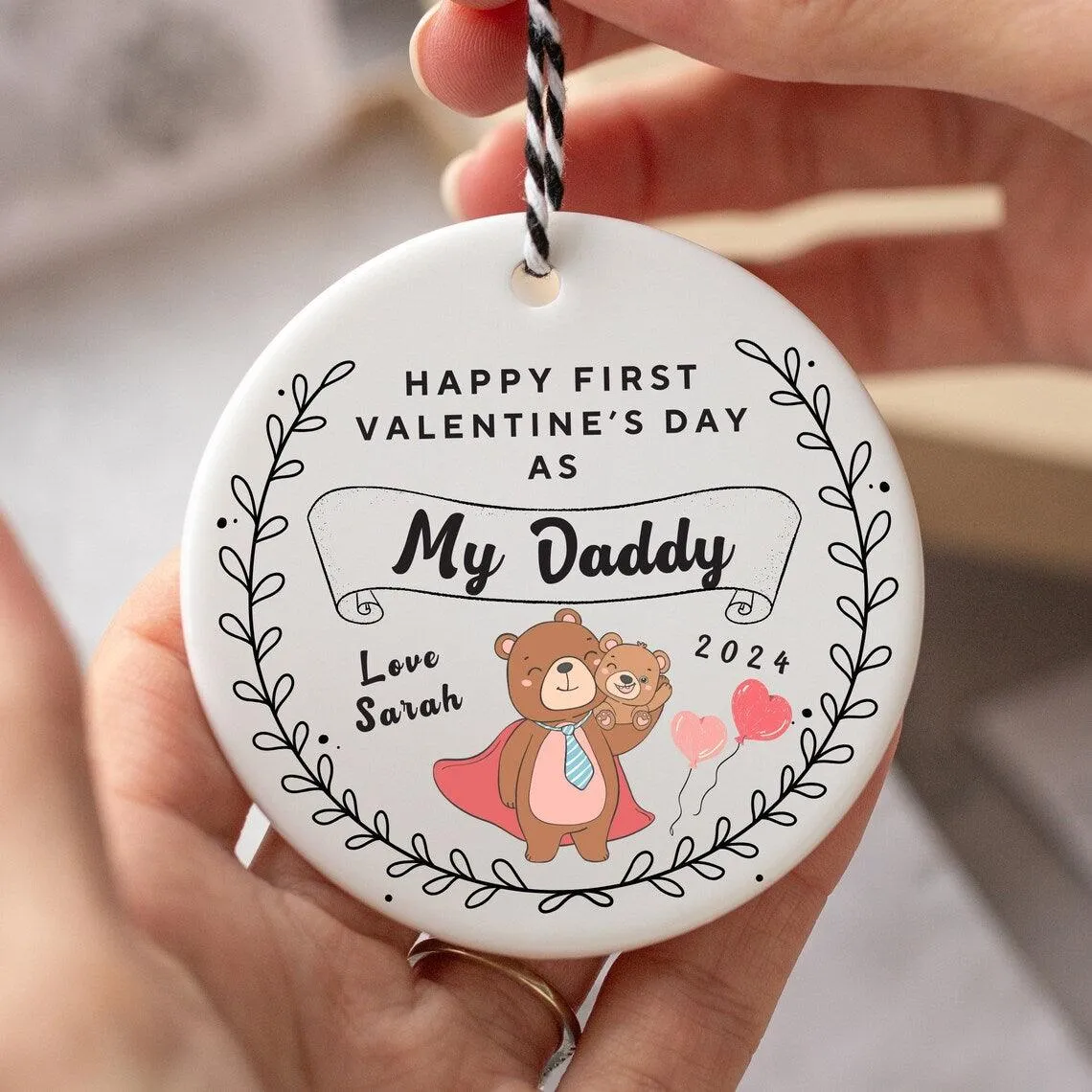 First Valentine's Das As Daddy Keepsake