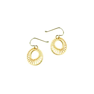 Gold Plated Barnacle Earrings