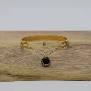 Golden Bracelet With Double Layers