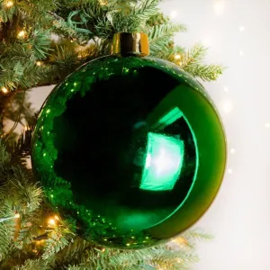 Green Shiny XL Bauble - 25cm