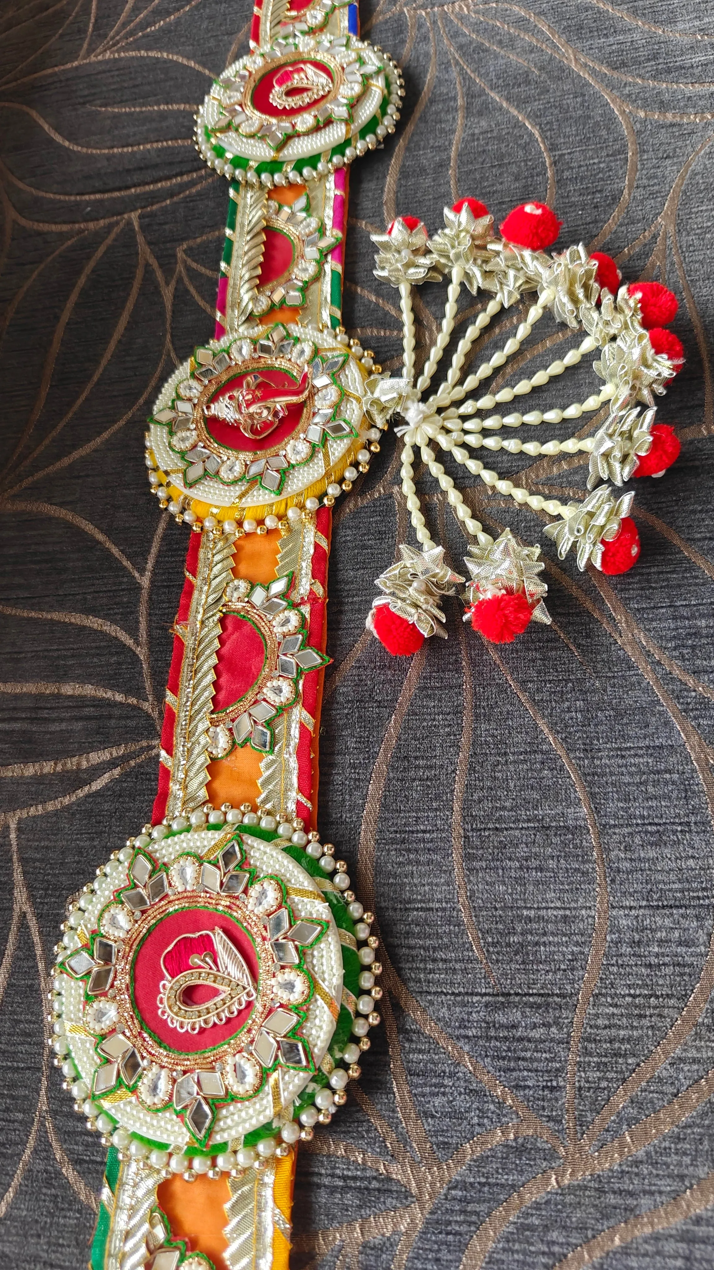 Handcrafted Multicolored Ganpati Toran - Accessory