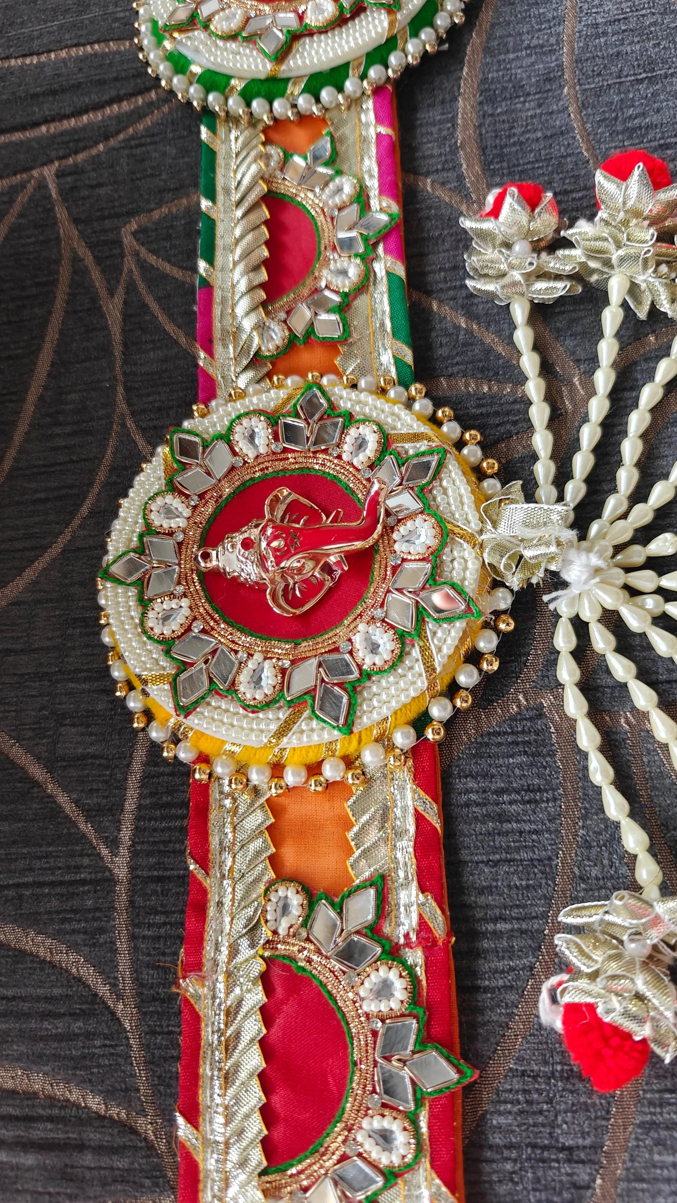 Handcrafted Multicolored Ganpati Toran - Accessory