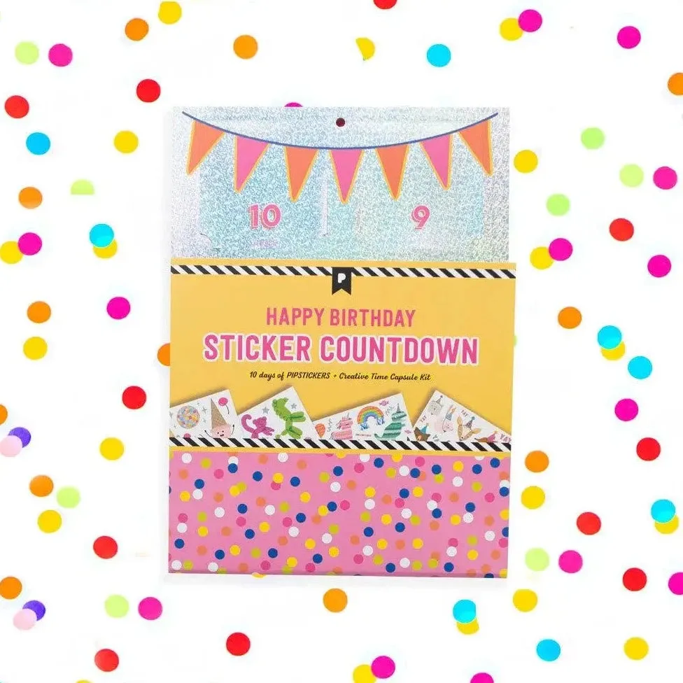 Happy Birthday Sticker Countdown by Pipstickers