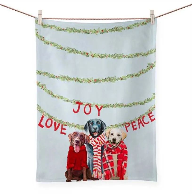 Holiday Eclectic Art Tea Towels