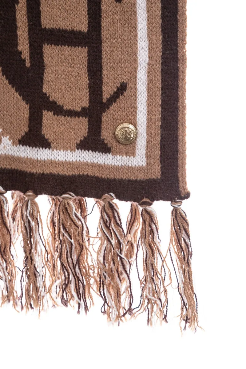 Holland Cooper Monogram Scarf in Camel