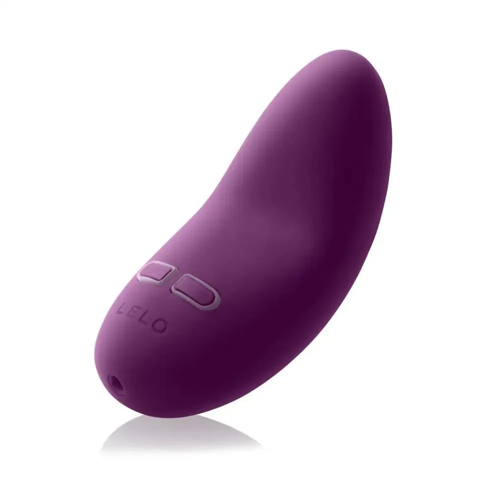 Lelo Rechargeable Purple Luxury Curved Clitoral Vibrator with Satin Pouch