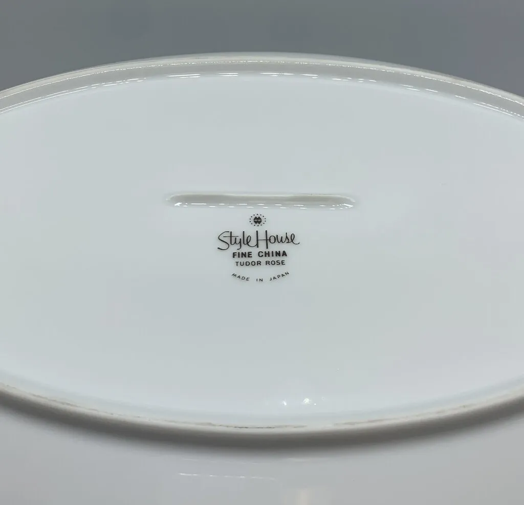 Mid-Century Style House “Tudor Rose” Oval Serving Platter /hg