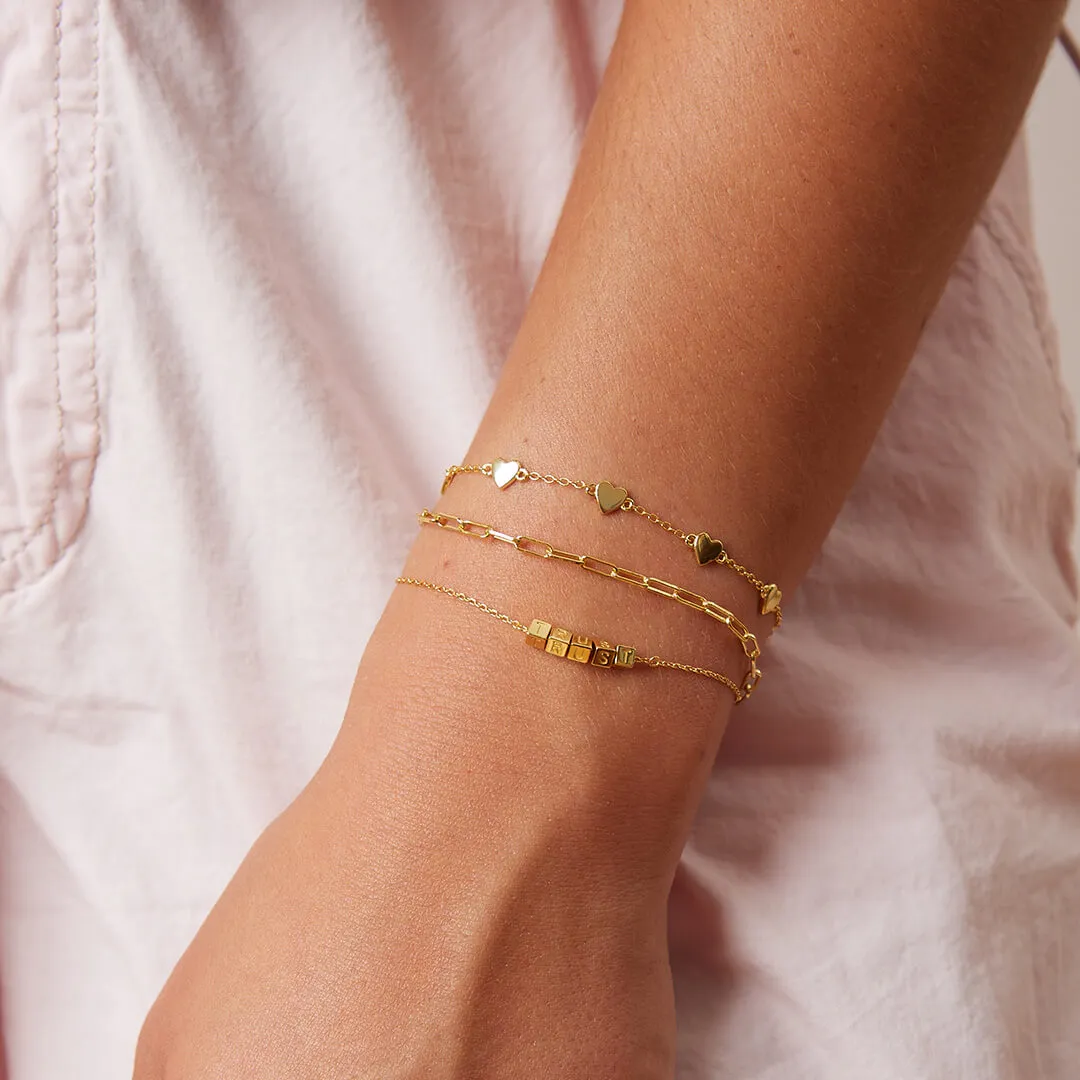 Mini Paperclip Chain Bracelet